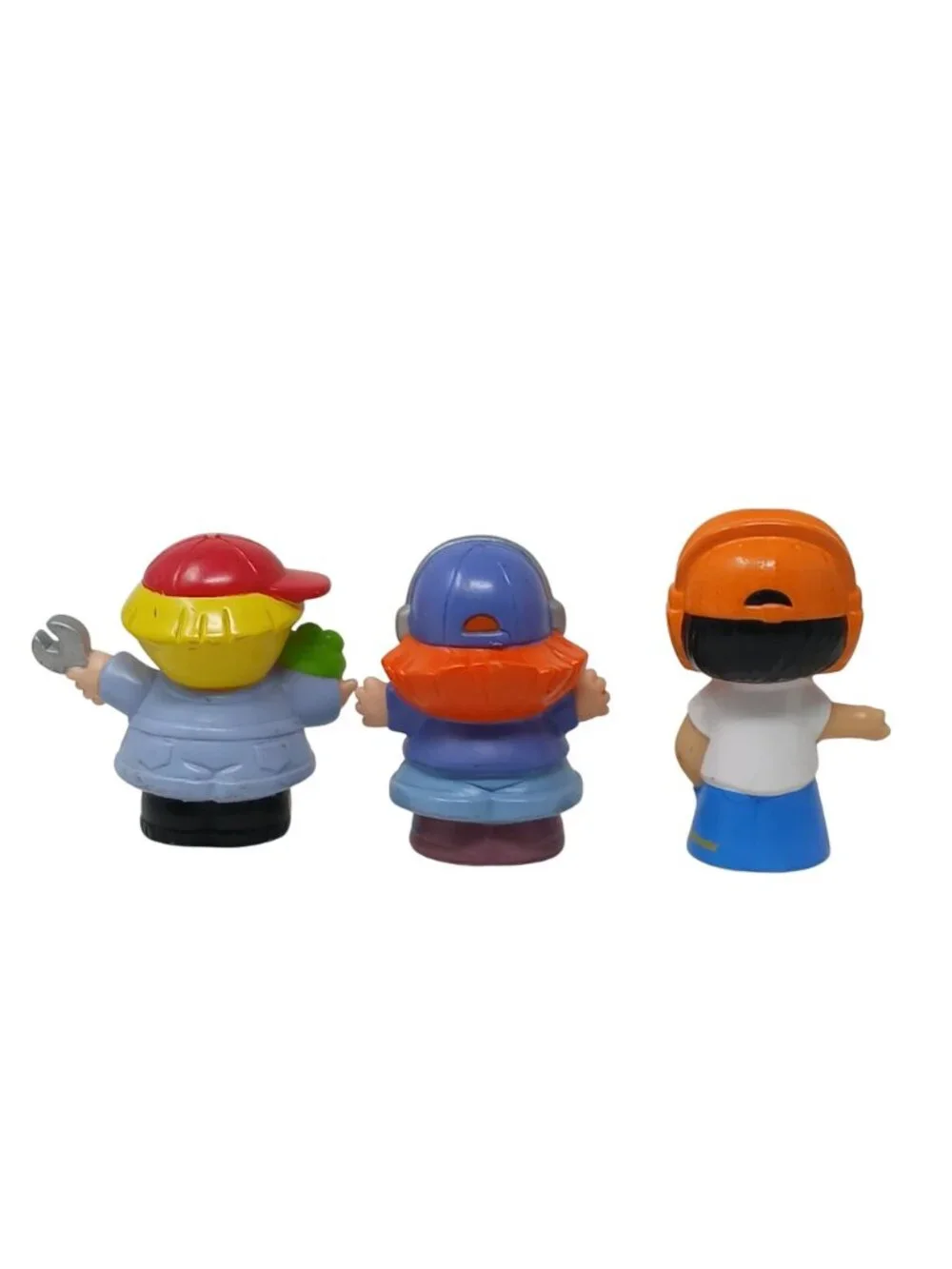 3 Fisher Price Little People Boy & Girl Airplane Pilot, Mechanic # D-18
